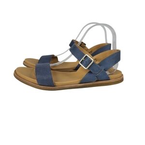 Kork-Ease Yucca Slate Blue Leather Ankle Strap Sandals Size 9